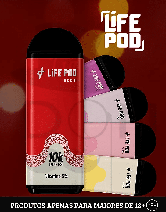 Refil Life Pod Eco 10000 Puffs