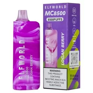 Pod Descartável Elfworld MC8500 - 8500 Puffs - Logan Berry